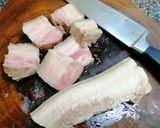 รูปขั้นตอนการทำที่ 4 ของ ผักกาดจีนดองตุ๋นหมูสามชั้น
