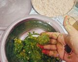 A picture of step 2 of Hara Bhara kabab.
