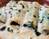 Foto del paso 8 de la receta: Canelones de rape y espinacas con bechamel al pimentón