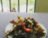 Hình bước làm 5 của món Cá nục kho mía