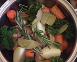 A picture of step 1 of Basic chicken stock.