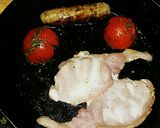 A picture of step 8 of Tex's St. George's Mixed Grill 🐄🐷🐑 🍄🍅🍳🇬🇧.