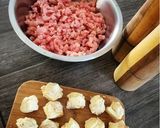 Une image de l'étape 3 de Cheesy Bombs avec du veau (Boulette de viande avec insert fromage).