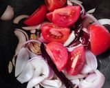 A picture of step 1 of Matar panner.