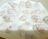 A picture of step 2 of Dahi Bara /Yogurt with lentil dumplings.