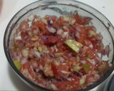 A picture of step 4 of Mumbai style suki bhel.