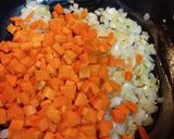 A picture of step 1 of Broccoli and Cauliflower Soup.