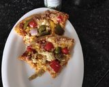 A picture of step 6 of Cheese and veggies pizza.