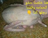 صورة لخطوة 8 من وصفة حمام محشى بأرز وفريك طريقة جديدة وشهية جداً