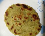 A picture of step 4 of Jowar green peas puri.