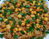 फ्राईड राईस वीद रोस्टेड पीनट (fried rice with roasted peanut recipe in Hindi) रेसिपी चरण 4 फोटो