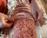A picture of step 4 of Pioneer woman meatloaf.