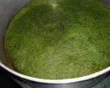 A picture of step 3 of Palak Suji Cake.