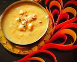 A picture of step 4 of Payasam(coconut).