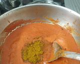 A picture of step 5 of Paneer masala.