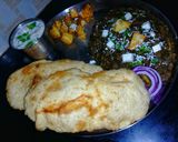 A picture of step 15 of Chole bhature.