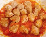 Hình bước làm 6 của món Thịt viên sốt cà chua