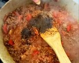 A picture of step 5 of Chilli Con Carne 😋.