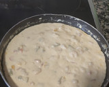 Foto del paso 5 de la receta: Espaguetis carbonara vegetal con gambas