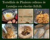 Foto del paso 8 de la receta Tortellines de pimientos rellenos de lentejas