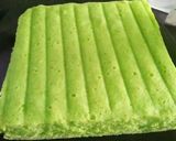 Foto langkah ke 7 dari resep Brownies Pandan Kukus Ny. Liem.