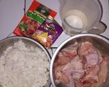Foto langkah ke 1 dari resep 493. Nasi Kuning Komplit Bumbu Praktis.