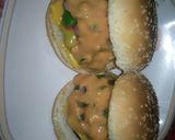 A picture of step 3 of Mutton patty burger.