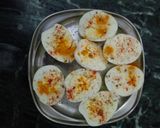 A picture of step 3 of Kurkure egg nuggets.