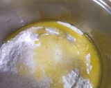 A picture of step 2 of Spiced custard carrot halwa roll.