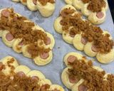 A picture of step 10 of Pork Floss Hot Dog Buns.
