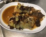 A picture of step 9 of Monkfish Fillets with Porcini Mushrooms, Apple, and Lemon.