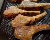 A picture of step 9 of Crispy lamb chops and a Cypriot salsa verde.