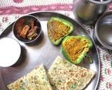 A picture of step 4 of Coriander Paratha (Kothimbir Paratha).