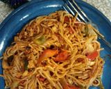 A picture of step 6 of Chicken Spaghetti.