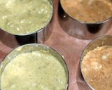 A picture of step 4 of Sig's Strawberry and Pistachio Cheesecakes.