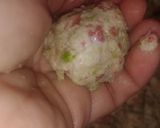 A picture of step 2 of Veg manchurian.
