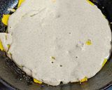 A picture of step 3 of Kuttu waterchestnut flour pumpkin pie.