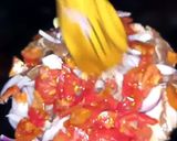 A picture of step 2 of Lauki Gosht.