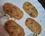 A picture of step 4 of Potato masala Chaap chaat.