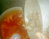 A picture of step 4 of Oha soup.