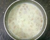 A picture of step 3 of Bread and Paneer rasmalai.