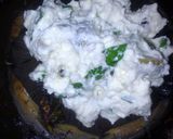 A picture of step 3 of Sig's Two Cheese Spread, Basil, Garlic and Olives.