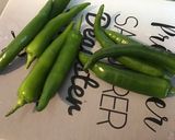 Une image de l'étape 1 de Piments verts au balsamique,olive et citron.