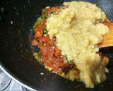 A picture of step 4 of Tamatar dhaniya wala masoor dal tarka.