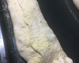 Foto del paso 9 de la receta: Empanada arrollada de pastrón y quesos 🥓🫑🧀🧅