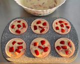 A picture of step 8 of Eggless Strawberry Muffins With Strawberry Buttercream Frosting.