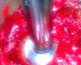 A picture of step 1 of Sig's Pink Champagne Jelly Fizz.