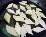 A picture of step 3 of Shakkarpara or Sweet Diamond Cuts.