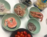 A picture of step 1 of Paccheri with Seafood.