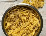 A picture of step 3 of Rackets & Balls Pesto Pasta Salad.